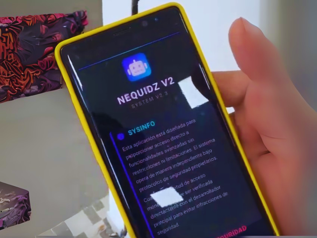 Foto: Cortesía. La app fraudulenta NequiDz V2, replica la interfaz de Nequi y genera comprobantes de pago falsos casi indistinguibles de los auténticos.