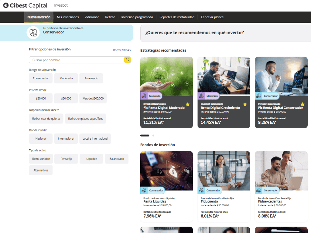 Imagen: Bancolombia. Bancolombia lanzó un Marketplace digital de inversiones, integrado en las soluciones de Valores Bancolombia y Fiduciaria Bancolombia.