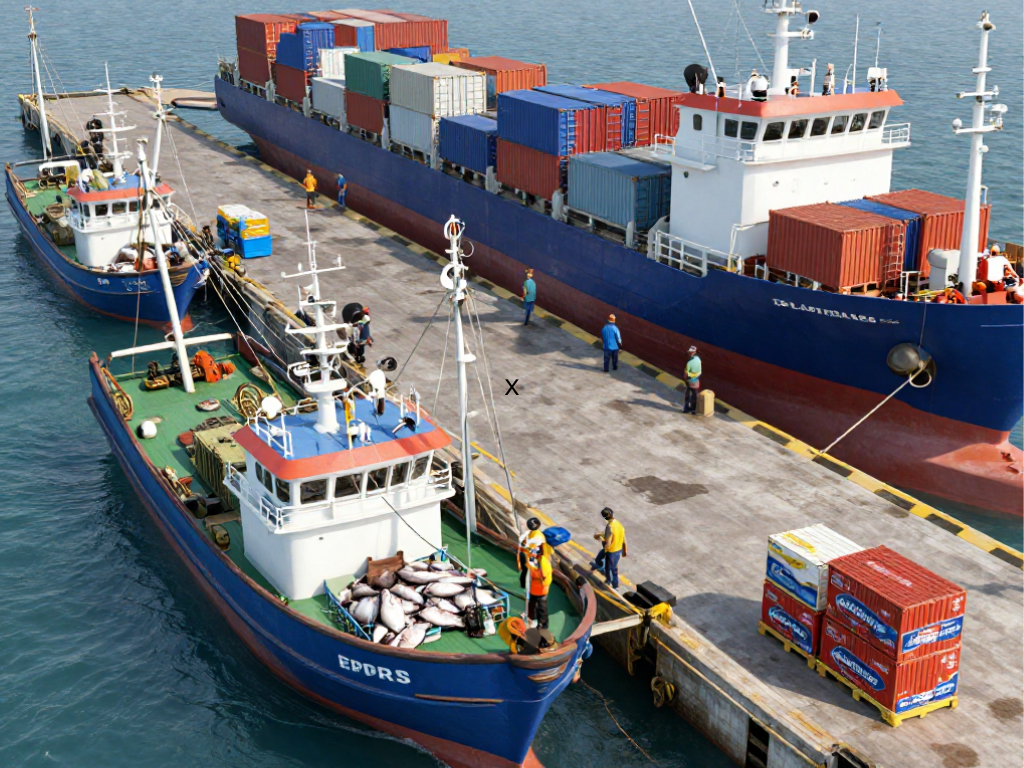 Foto: Canva IA. Las exportaciones de pescado en Colombia crecieron 11,6% en 2025 alcanzando US$ 155 millones. Tilapia y trucha lideran ventas.