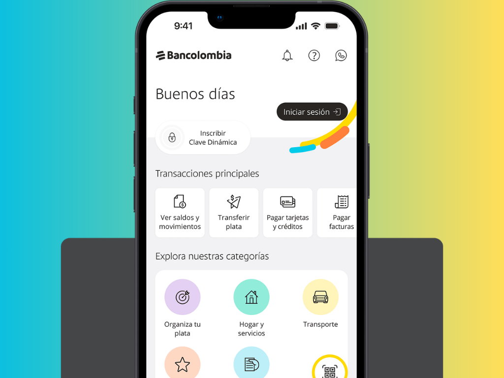 Foto: Bancolombia. Conozca 'Tu calendario', la funcionalidad de la App Bancolombia para centralizar pagos de tarjetas de crédito y obligaciones de otros bancos.