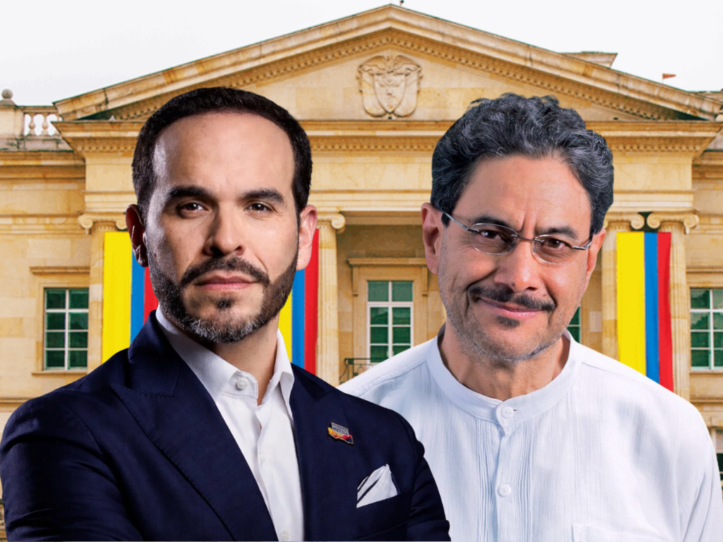 Foto: Canva. Los candidatos Abelardo de la Espriella e Iván Cepeda a segunda vuelta presidencial en Colombia tras resultados parciales de elecciones.