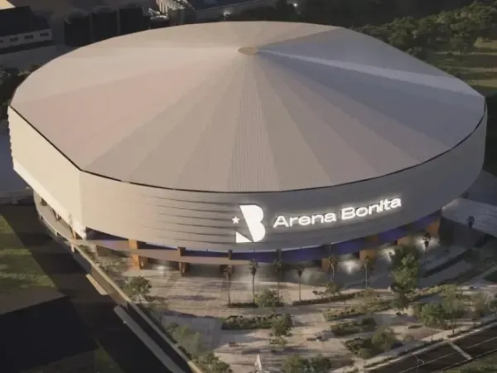Foto: Cortesía. Con una inversión de $118.965 millones, inició la construcción de la Arena Bonita en Bucaramanga. Cuatro bancos piden los derechos de nombre.