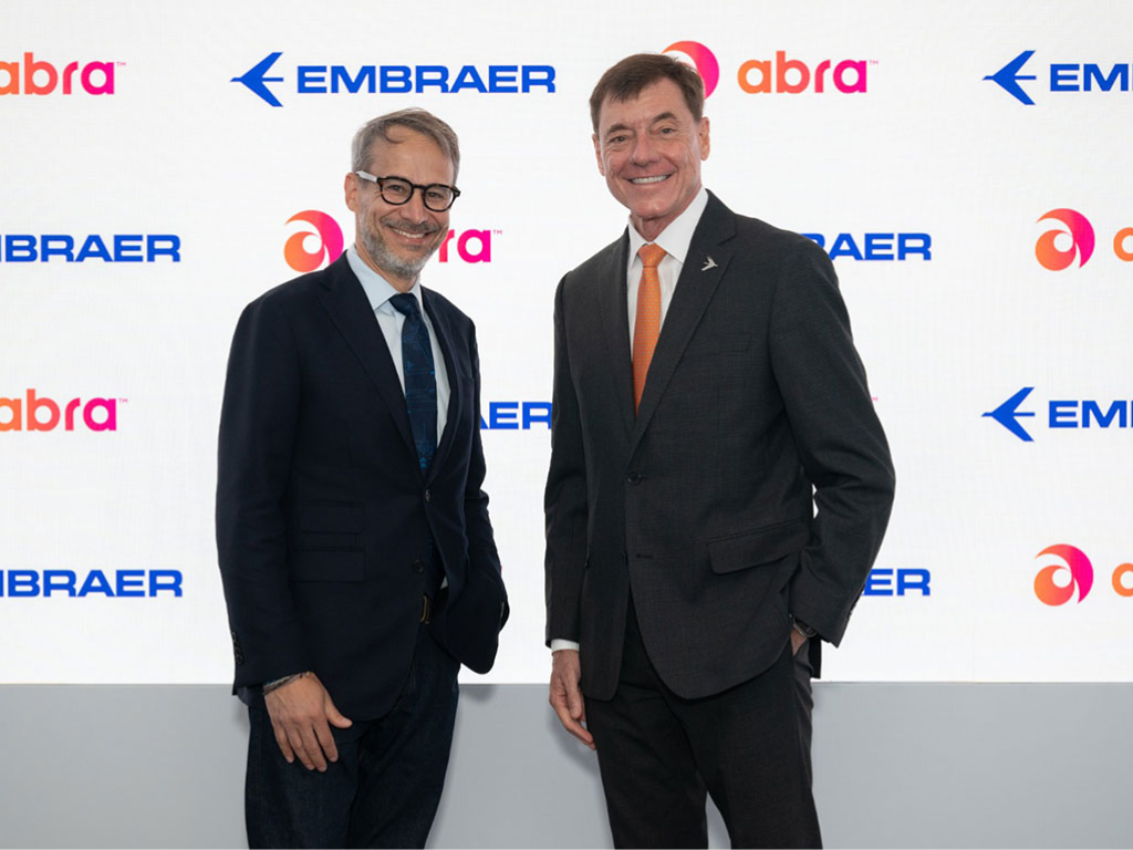 Foto: Cortesía. El Grupo Abra encargó 20 aviones Embraer E195-E2 con opción de 25 más. Conozca el impacto para Avianca y Gol.