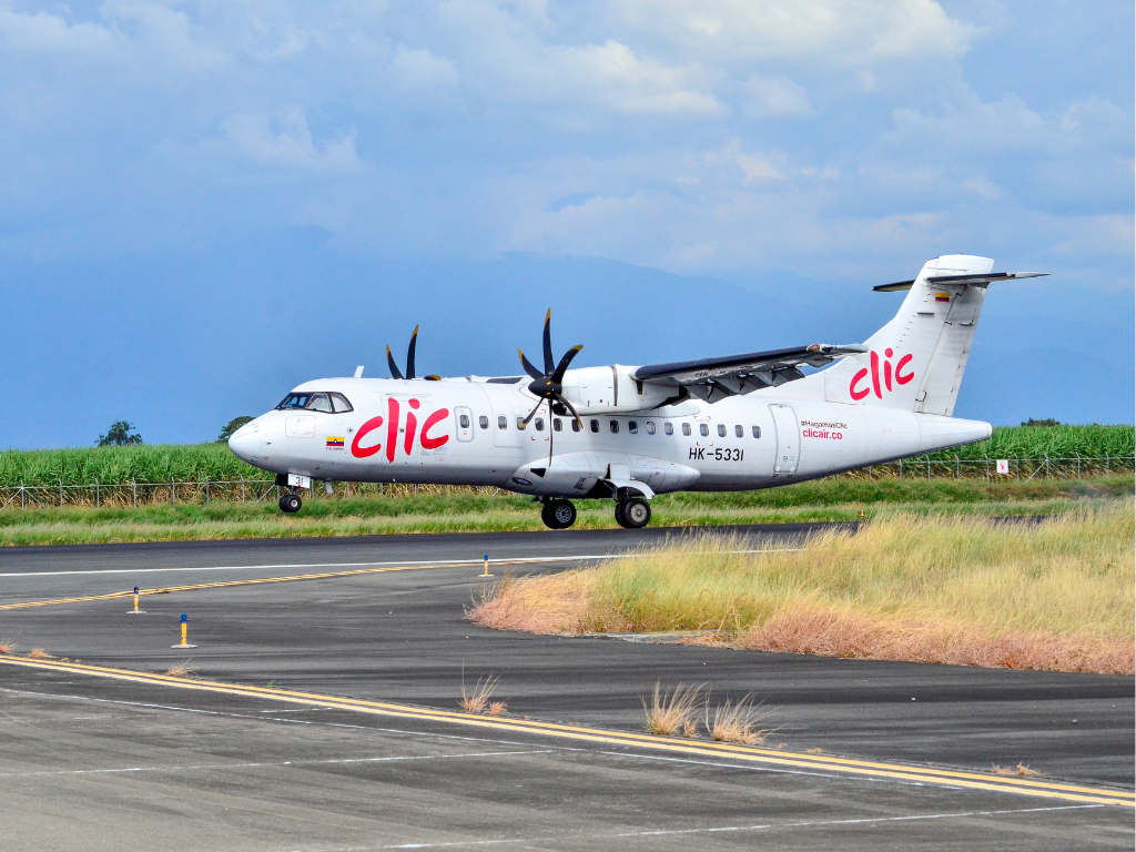 Foto: Clic. La aerolínea Clic reactiva sus vuelos entre el Aeropuerto Olaya Herrera de Medellín y Pereira a partir del 25 de agosto de 2026.