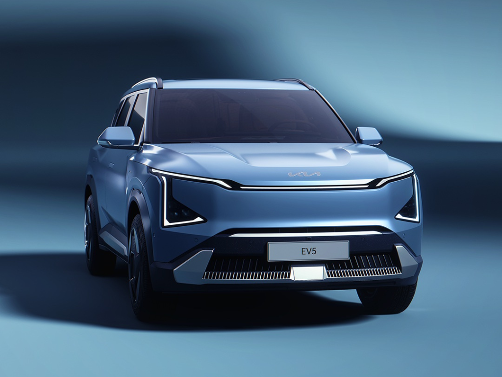 Foto: Cortesía. El SUV eléctrico Kia EV5 GT-Line ganó la prueba comparativa de la prestigiosa revista Auto Motor und Sport.