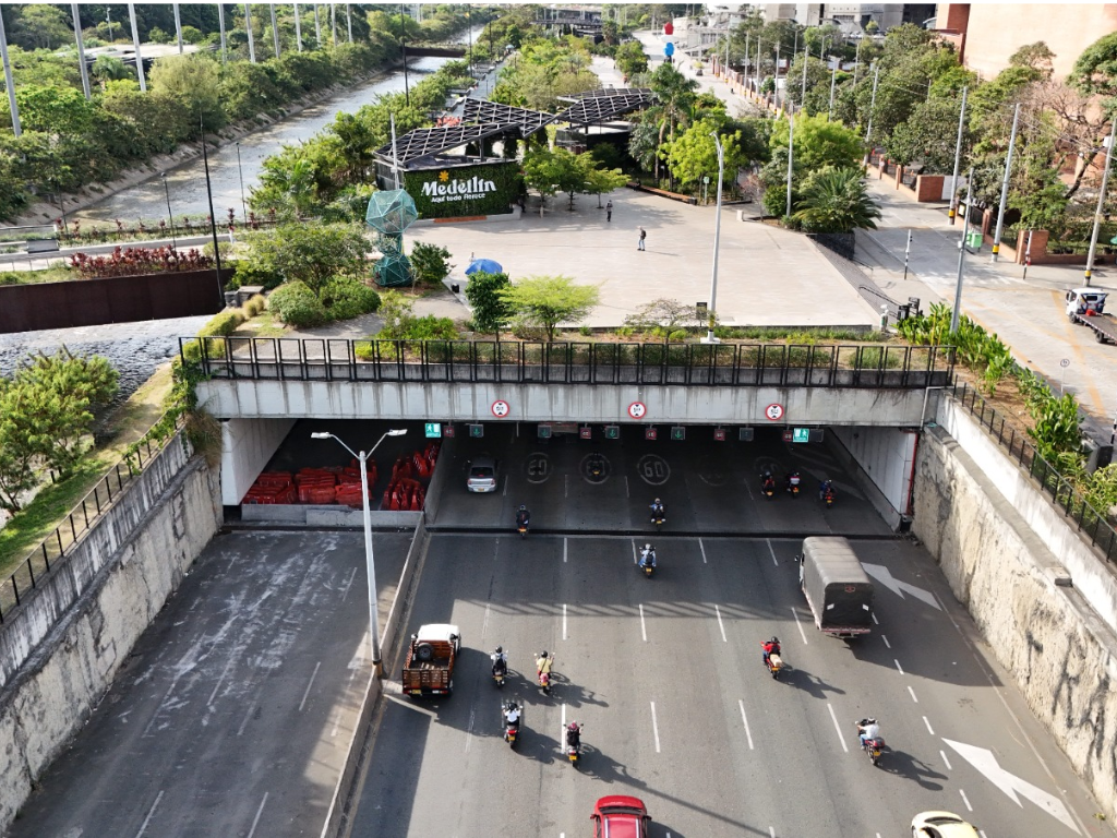 Foto: Alcaldía de Medellín. Alcaldía de Medellín ejecutará cierres parciales en el soterrado de Parques del Río por obras entre el 25 de agosto y el 14 de septiembre.