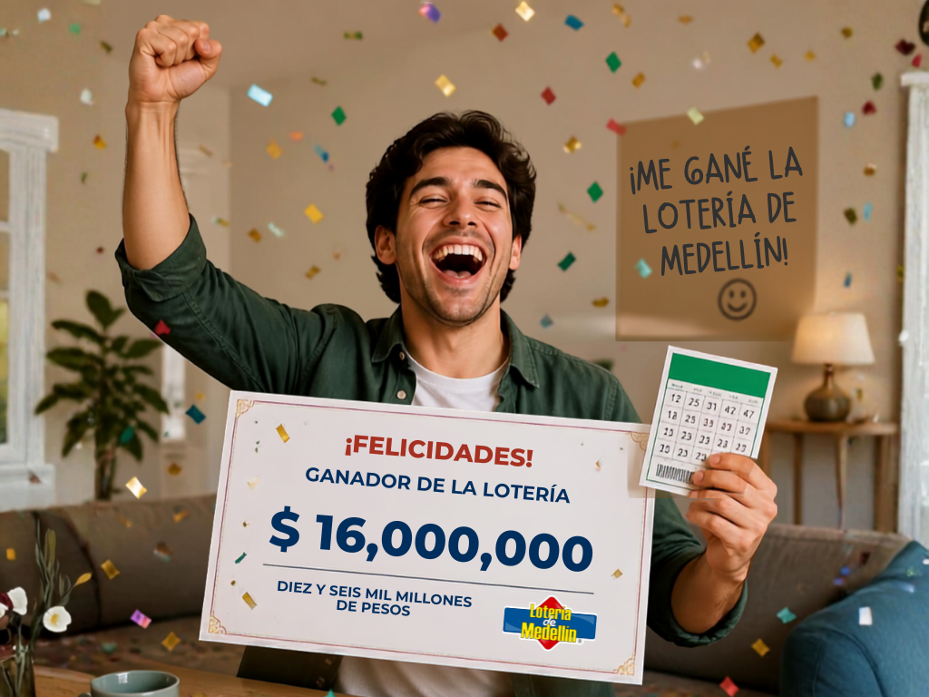 Foto: Canva. El Sorteo 4851 de la Lotería de Medellín entregó el Premio Mayor de $16.000 millones de pesos al número 1132, serie 102.